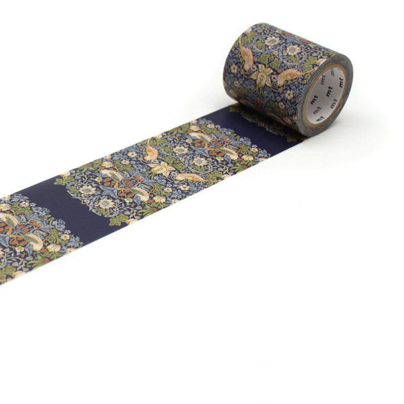 Masking Tape MT – William Morris 5 Cm – Motif Feuillage Fleuri (Neuf)